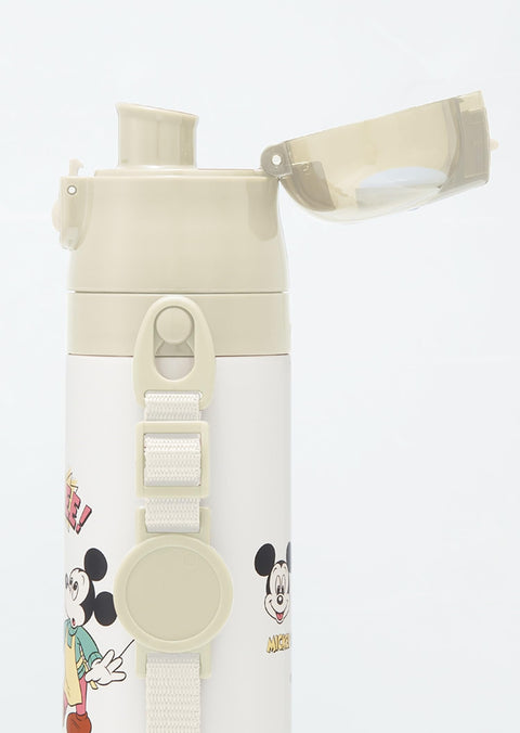 스케이터 (스케이터) 워터 보틀 디즈니 미키 마우스 앤 프렌즈 쿠킹 470ml 다이렉트 드링킹 스테인리스 스틸 스포츠 보틀 (어린이용) SDC4-A