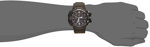 Casio 卡西欧 手表 G-shock GRAVITYMASTER 电波太阳能手表 GWA11001A3JF 黑色, 表盘颜色-黑色, 手表