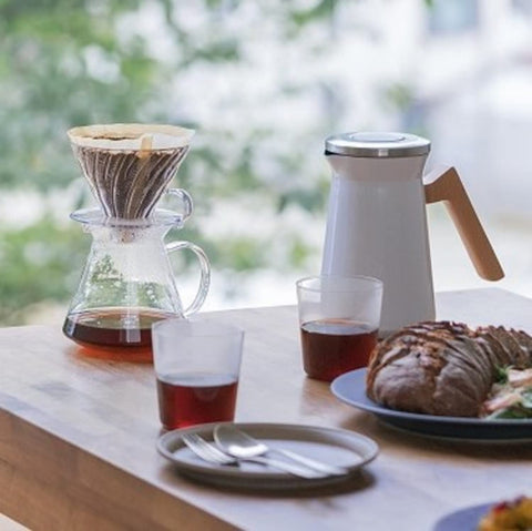 HARIO S-VGBK-02-T V60 Glass Brewing Kit, Practical Capacity, 20.3 fl oz (600 ml), Server, 1 to 4 Cups, Transparent, Made in Japan, Present, Gift