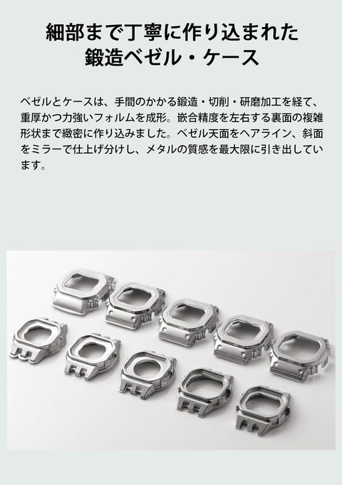 卡西歐 腕錶 G-shock 經典色 GMW-B5000, 銀色/藍色, 手鍊類型
