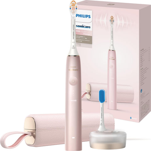 飞利浦 电动牙刷 Sonicare 9900 Prestige (附高级刷头/USB充电器、旅行盒)HX9996/23 粉色 【Amazon.co.jp 限定】