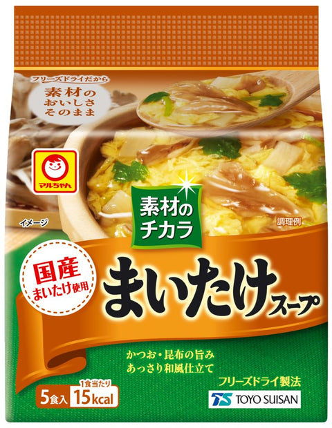 Maruchan 材质力量 蘑菇汤 5餐装 21.5克 ×6个