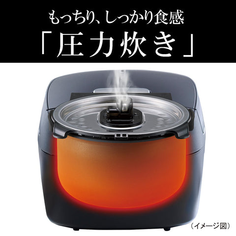 タイガー魔法瓶(TIGER) 炊飯器 一升 圧力IH 炊きたて 遠赤5層土鍋蓄熱コート釜 粒立ち保温 お手入れ簡単 ブラック JPV-S180KO