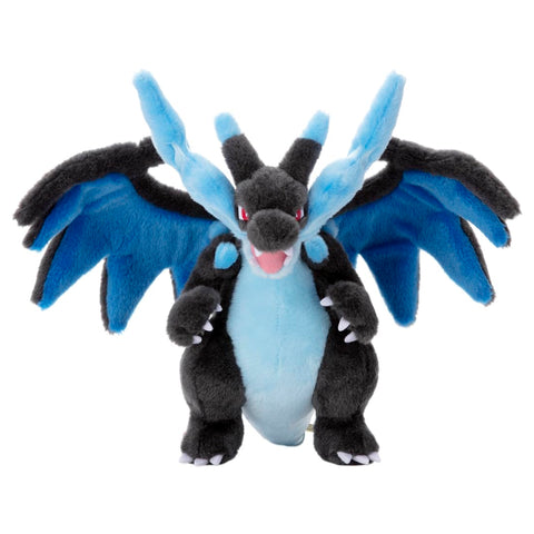 TAKARATOMY A.R.T.S Pokémon: I Choose You! Pokémon Get Plush Toy, Mega Charizard X, Width Approx. 13.8 inches (35 cm)