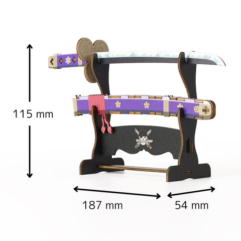 ki-gu-mi One Piece Roronoa Zoro's Sword Demon - Wooden 3D Puzzle, DIY Craft Kit, Educational Toy for Boys and Girls, 3D Art, Perfect Gift for Adults