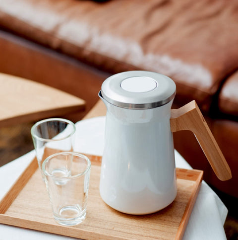 HARIO 不锈钢保温壶 Stainless Thermal Pot 可保存容量600毫升 白色 S-STP-600-W