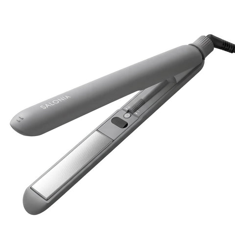 SALONIA Smooth Shine Straightener/Hair Iron, 24mm, Gray