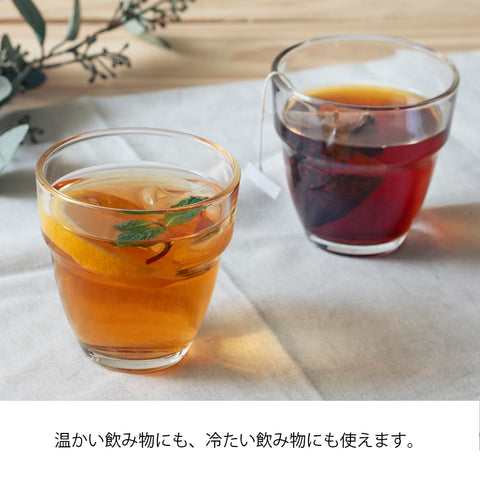 HARIO(ハリオ) 耐熱スタックグラス 2個セット 260mL 耐熱ガラス製 スタッキング可 レンジ・食洗器OK ティーカップ 日本製 HARIO Glass HSG-1624
