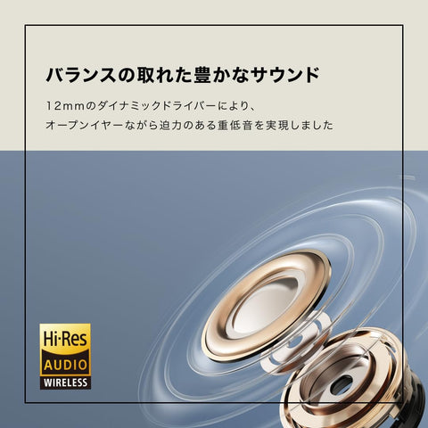 Anker Soundcore AeroClip(Bluetooth 5.4)【入耳式無線耳機/耳夾/IPX4防水規格/最長播放32小時/多點連接】黑色