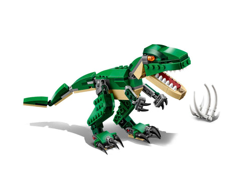 LEGO Creator 31058 3-in-1 Mighty Dinosaurs Set (T-Rex/Triceratops/Pterodactyl), For Ages 7 - 12, Boys & Girls, Creative Educational Toy