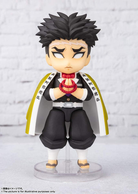 TAMASHII NATIONS Figuarts Mini Demon Slayer Gyomei Himejima Mini Figure, Approx. 3.9 inches (100 mm), PVC/ABS, Painted Action Figure