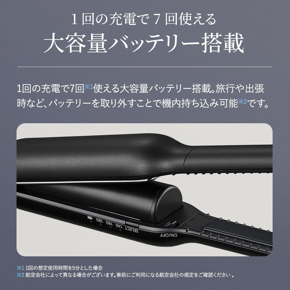 SHARP パワーモバイル コードレス ヘアアイロン 2026年3月発売】シャープ SHARP パワーモバイル コードレス ヘア