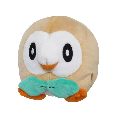 Sanei Boeki PP54 Pokémon All Star Collection Plush Toy, Rowlet, Size S, W 4.5 x D 4.7 x H 4.5 Inches (11.5 x 12 x 11.5 cm)