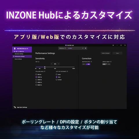 ソニー(SONY) ゲーミングマウス INZONE Mouse-A :MSE-G500 Fnatic共同開発/USB Type-Cケーブル(USB-A - USB-C) ワイヤレスドングル 同梱/軽量 約48.4g / 右利き左右対称型/急速充電 / 5分充電で約10時間使用可能 / 8,000Hz / 30,000dpi
