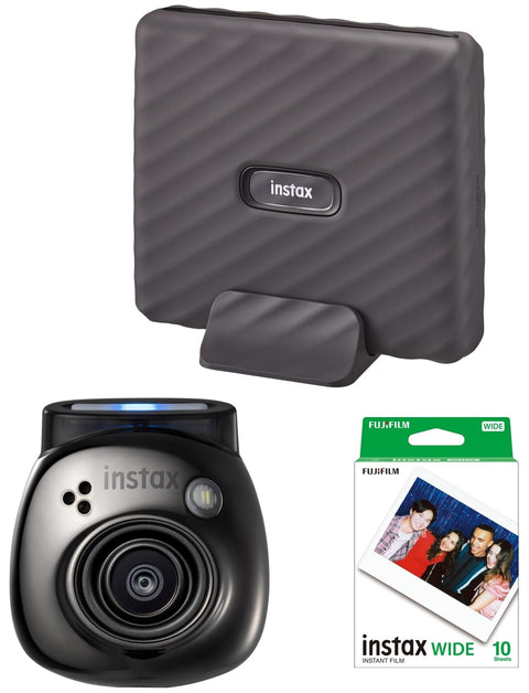 Fujifilm Instax Link Wide Mocha Gray & Palm Size Camera INSTAX Pal Wide Wide Angle Lens Multi-format & Instant Color Film Instax Wide K R 1