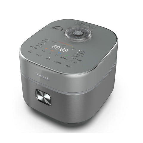 Tefal Rice Cooker, 5.5 Pieces, Far Infrared, High Heating Power, IH, Rice Cooker with Direct Fire at Once To The Core of Rice, Granules Spherical Pot, Metallic RK880CJP