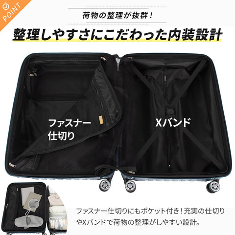 [アクタス] スーツケース ジッパー トップオープン トップス 無料預入 74-20320 59L 63.5 cm 3.9kg
