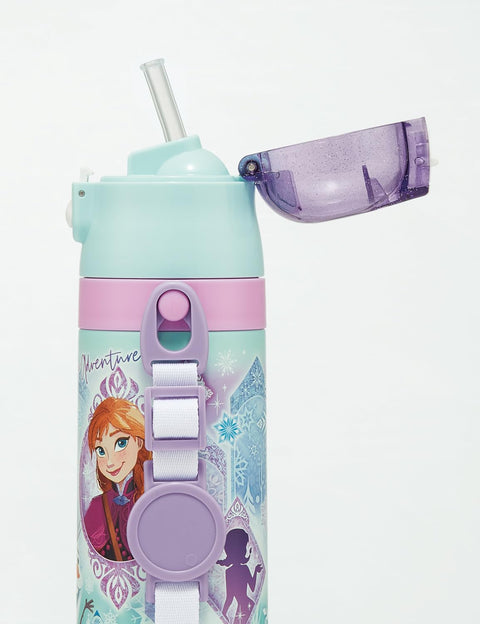 スケーター(Skater) 子供用 ステンレス 水筒 2way ストロー飲み 400ml コップ飲み 350ml 子供に優しい軽量タイプ ディズニー アナと雪の女王 25 女の子 保温・保冷小容量タイプ waterbottle スポーツボトル かわいい キッズ 子供 こども 水瓶 SKCP369034