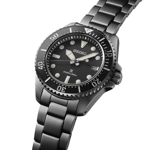Seiko Prospex DIVER SCUBA Solar Men's Wristwatch, Dial: Black / Bezel : Black / Case Band: Black, New Model (2024)
