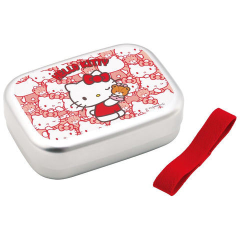 スケーター(Skater) アルミ製 弁当箱 370ml 子供用 保温庫対応 ランチベルト付き 日本製 サンリオ ハローキティ うしろうしろ 女の子 ALB5NV