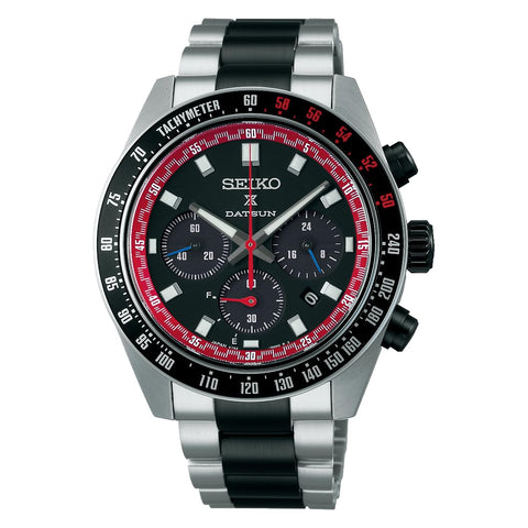 Seiko Watch Prospex Speedtimer Solar Chronograph, Large, Black, Bracelet Type