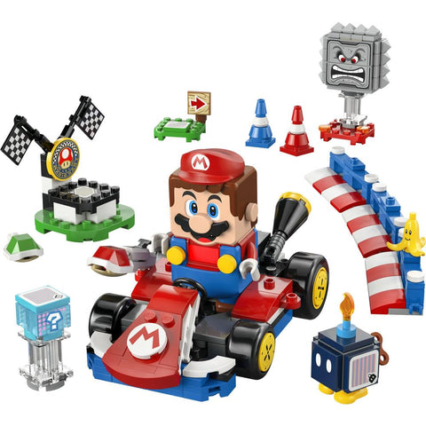 LEGO 乐高 超级马里奥 马里奥卡车 (TM) – 乐高(R)马里奥(TM)和标准推车 玩具 生日 礼物 积木 男孩 女孩 儿童 7岁 8岁 9岁 小学生 马里奥 商品 游戏 72043