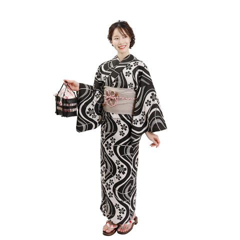 Fuuka Women's Yukata Set, 2 Pieces, Adult, One Size Fits All