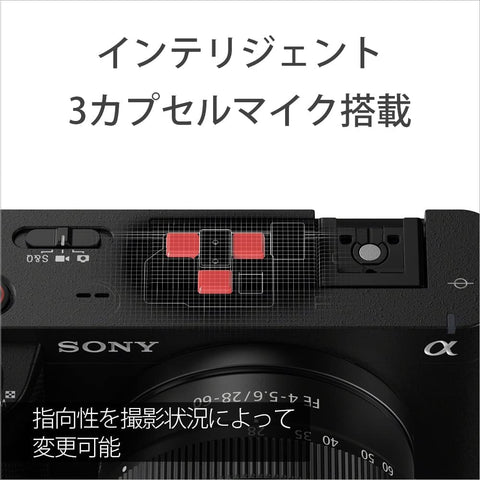 소니/브이로그 카메라/렌즈 교환식 브이로그캠/풀사이즈/미러리스 SLR 카메라/ZV-E1/바디 (렌즈 없음) /윈드스크린 포함/블랙/ ZV-E1 B