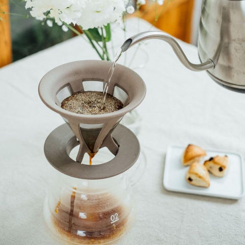 HARIO BT-CFOD-02 "BATON Series" Cafe Old Ripper BATON 02 Coffee Drip for 1 to 4 Cups, Stainless Steel Mesh, Made in Japan