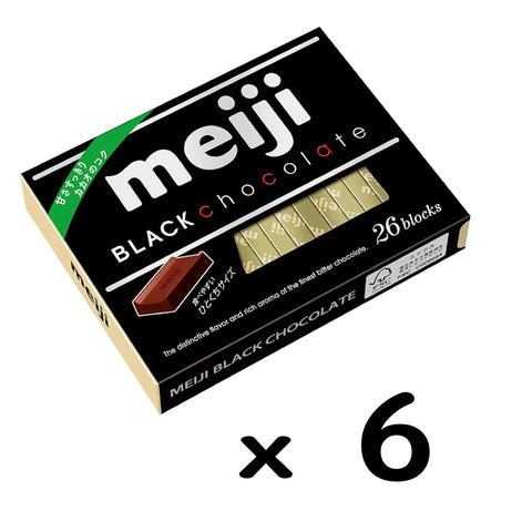 Meiji Black Chocolate Box, 4.2 oz (120 g) x 6 Boxes