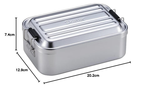 Skater AFD12-A Aluminum Lunch Box, Deep Type, Fluffs Easily, 40.6 fl oz (1200 ml), Super Large Capacity, Men's, Silver