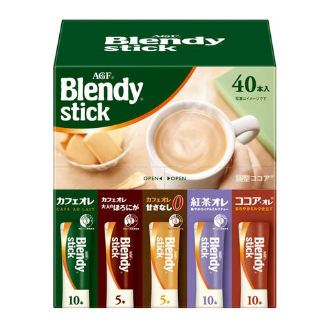AGF Blendy Stick Assortment, 40 Pieces, Stick Coffee, Petite Gift, Assortment, Insert