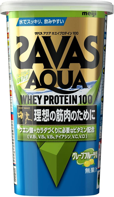 SAVAS Aqua Whey Protein 100 Grapefruit Flavor [WPI] Meiji Food