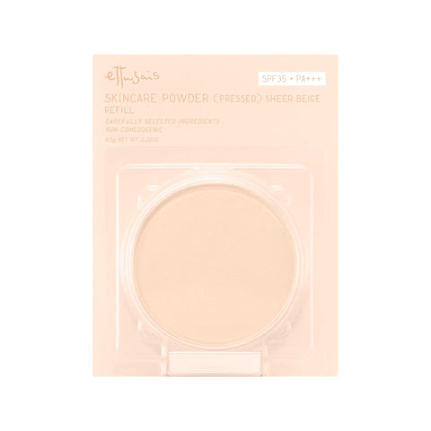 Ettusais (エテュセ) Skin Care Powder (Presto) Sheer Beige Refill, Pressed Powder, Face Powder, Pore Coverage, Daytime Makeup Refresh, SPF35・PA+++, 6.5g