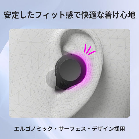 Sony WF-C710N Black Wireless Earbuds, High Performance Noise Canceling, Bluetooth Long Battery, External Sound Capture, IPX4 Splashproof, Lightweight, Compact, Multi-Point Connection