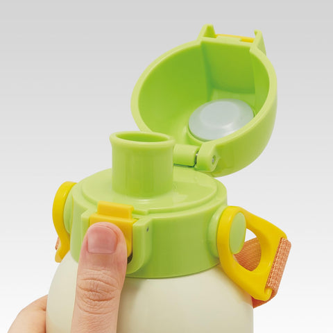 스케이터 (스케이터), 어린이용 스테인리스 스틸 물병, 직접 마시는, 600ml, 어린이용, 경량 타입, 커비, 피크닉, 단열, 물병, 스포츠 보틀, 어린이 물병, STCH6-A