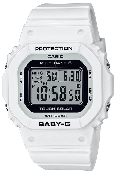 卡西歐 腕錶 G-shock × 嬰兒手錶 電波太陽能 GW-M5610U / BGD-5650 2511NEW, 白色