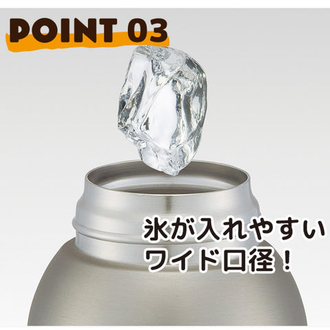 スケーター(Skater) 子供用 ステンレス 水筒 直飲み 600ml 子どもに優しい軽量タイプ カラフルピーチ 25 保冷専用 waterbottle スポーツボトル キッズ こども 水瓶 STCH6-A