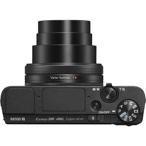 Sony DSC-RX100M7 Cyber-shot RX100VII Compact Digital Camera,1.0-Type Stacked CMOS Sensor, 8x Optical Zoom, 0.94–7.9 inches (24–200 mm), 180-Degree Tiltable LCD Monitor, 4K Video Recording, Black