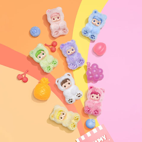 POP MART HACIPUPU Gummy Bear Series Plush Pendant, 1 Piece, Pop-Mart Toy Toy Toy (1 Piece), Blind Box, Plastic Model, Premium Toy, PVC, Soft Vinyl, Original Character, Birthday Gift