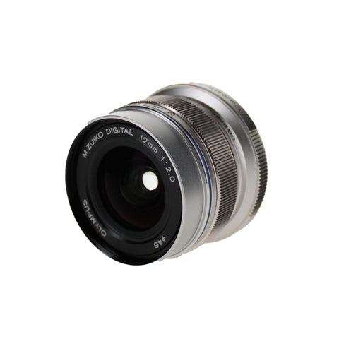 OLYMPUS M.ZUIKO DIGITAL ED 12mm F2.0 Silver ED 12mm F2.0 SLV Single Focus Lens