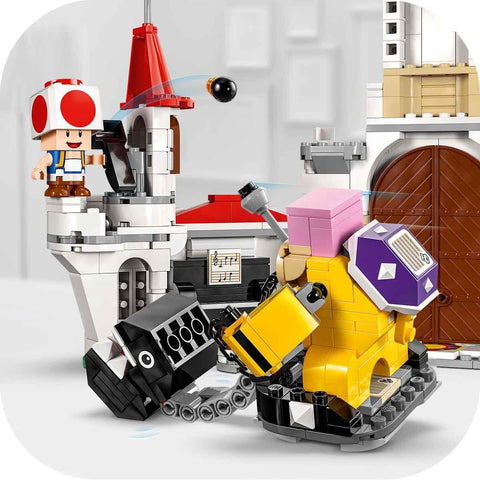 LEGO 71435 Super Mario Roy Showdown! Peach Castle Toy, Present, Blocks, Girls, Boys, Children, 6, 7, 8, 9, Elementary School Students, Educational, Popular, Toad
