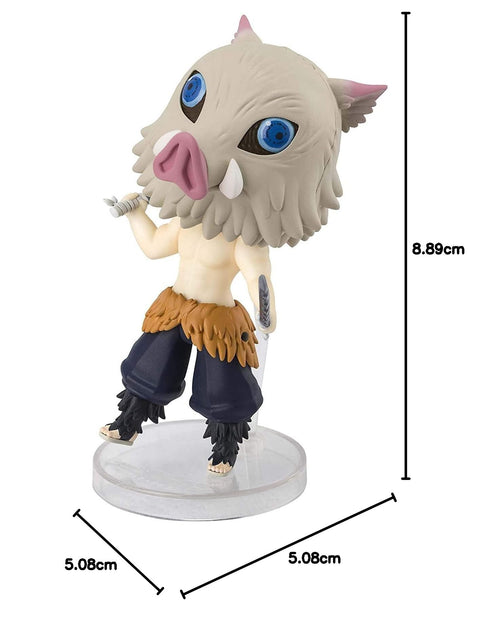 TAMASHII NATIONS Figuarts Mini Demon Slayer Inosuke Hashibira Mini Figure, Approx. 3.5 inches (90 mm), PVC/ABS, Painted Action Figure