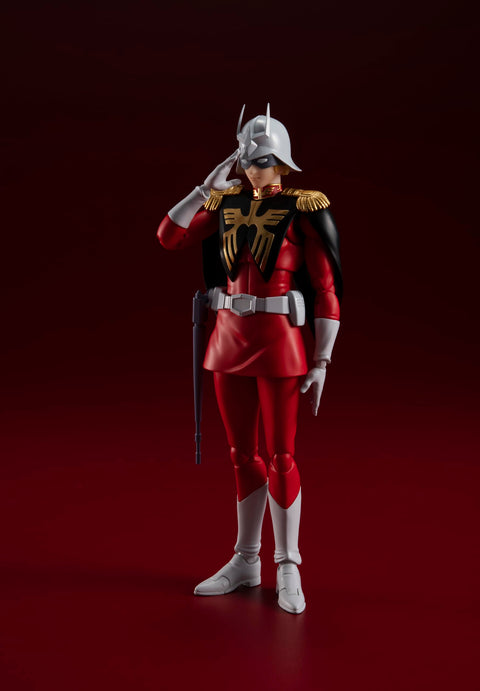 TAMASHII NATIONS S.H. Figuarts Mobile Suit Gundam Char Aznable, Approx. 6.1 inches (155 mm), PVC & ABS, Pre-painted Action Figure
