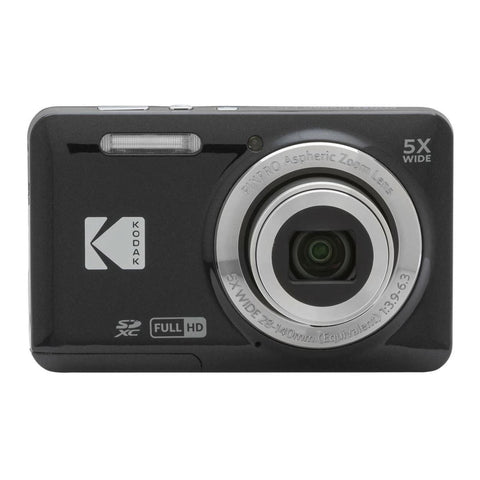Kodak PIXPRO フレンドリーズーム FZ55-BK 16MP デジタルカメラ 光学ズーム5倍 28mm 広角 2.7インチLCDスクリーン(ブラック)