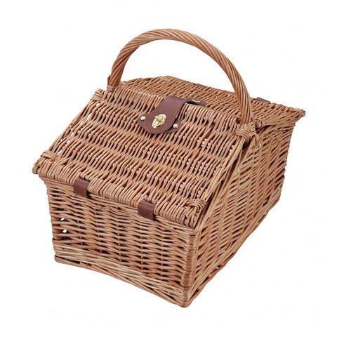 Captain Stag Outdoor Picnic Basket with Lid Oval Trunk House