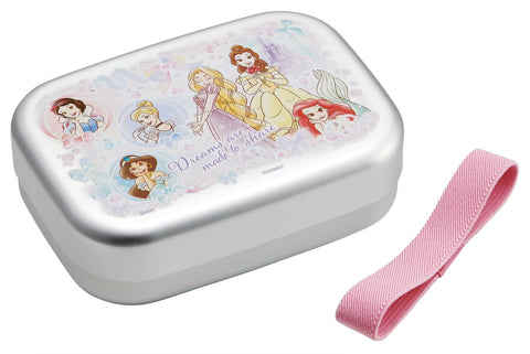 スケーター(Skater) アルミ製 弁当箱 370ml 子供用 保温庫対応 ランチベルト付き 日本製 ディズニー プリンセス 25 女の子 ALB5NV68998