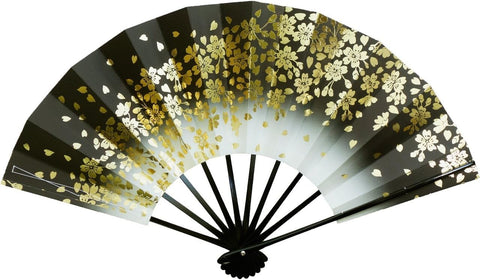 Mai Fan, 1306 Black Lacquer, 9.0 inches (5 minutes), Includes a Box, For Dance (Black)