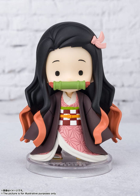 TAMASHII NATIONS Figuarts Mini Demon Slayer Little Nezuko Mini Figure, Approx. 29.5 inches (75 mm), PVC/ABS, Painted Action Figure