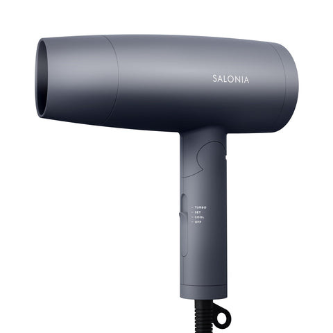 SALONIA サロニア スピーディーイオン ドライヤー 大風量 速乾 軽量 マイナスイオン ヘアドライヤー SL-013AGR グレー
